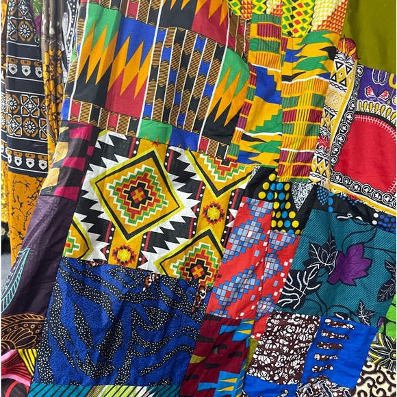 Women African Ankara patches high low skirt - Picture 5 of 7